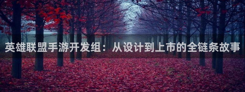 28大神官方开奖：英雄联盟手游开发组：从设计到上市的全链条故